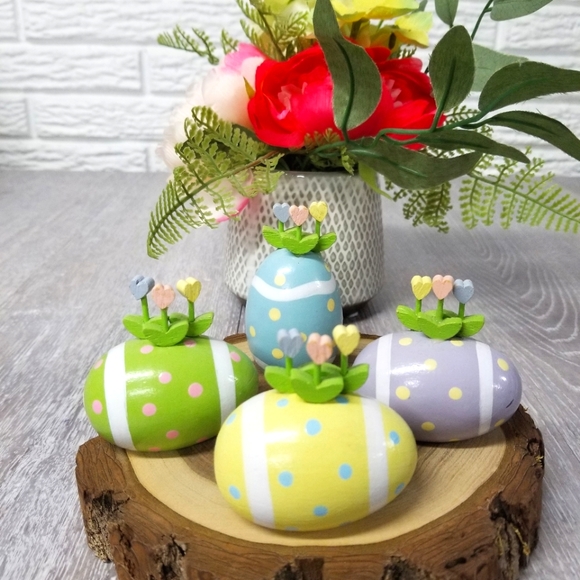 Holiday Vintage Wooden Easter Eggs Decor Poshmark
